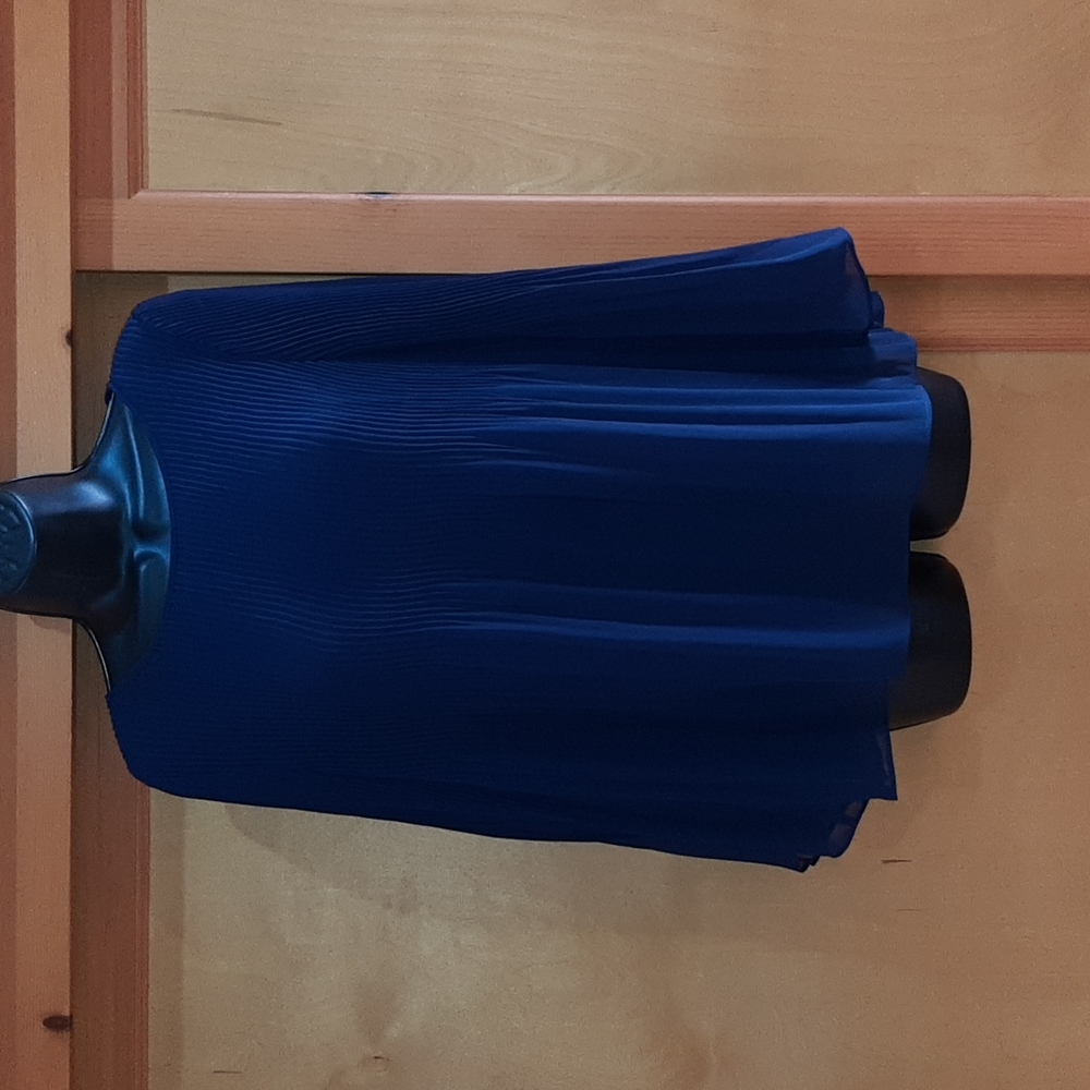 Max Studio pleated top with underlayer M.